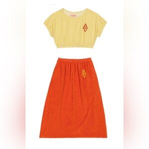 The Animals Observatory Logo Horsefly Dress - Yellow/Orange